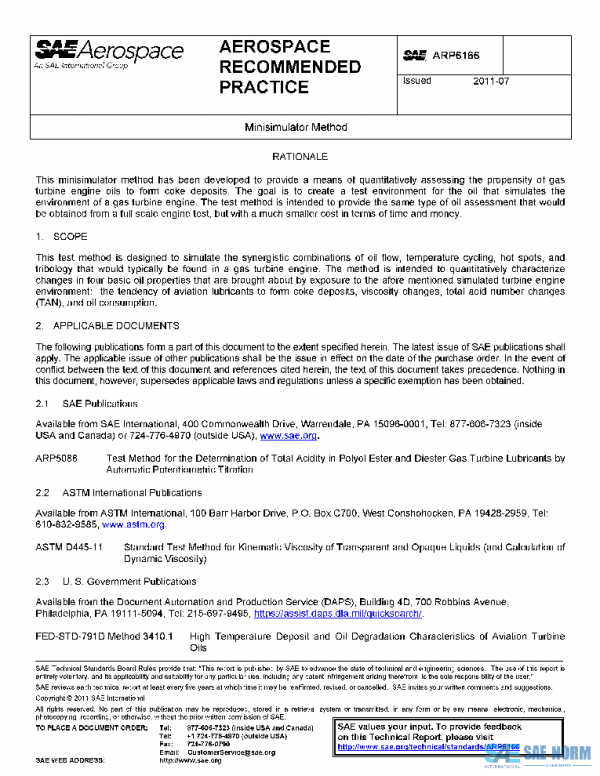 SAE ARP6166 PDF