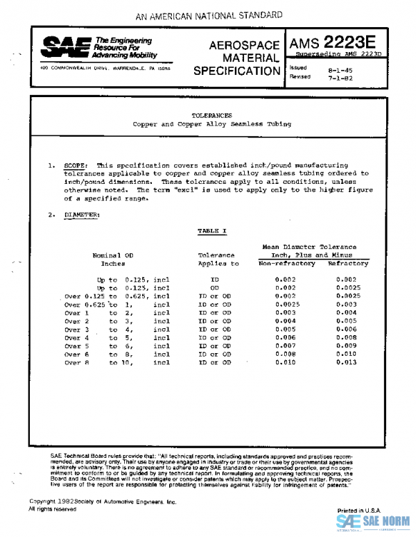 SAE AMS2223E PDF SAE AMS2223E PDF