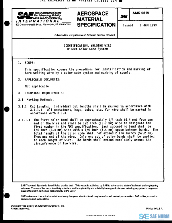 SAE AMS2819 PDF SAE AMS2819 PDF