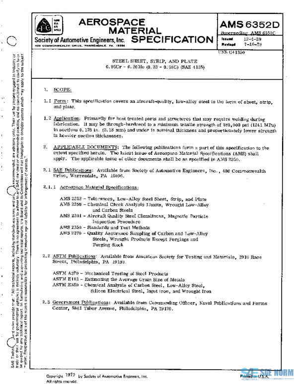 SAE AMS6352D PDF