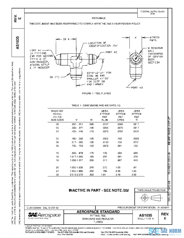 SAE AS1035E PDF SAE AS1035E PDF