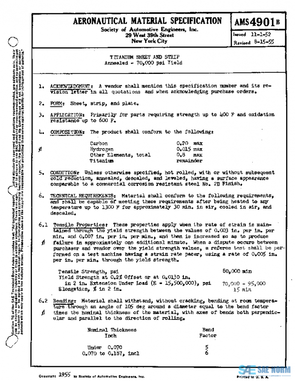 SAE AMS4901B PDF SAE AMS4901B PDF
