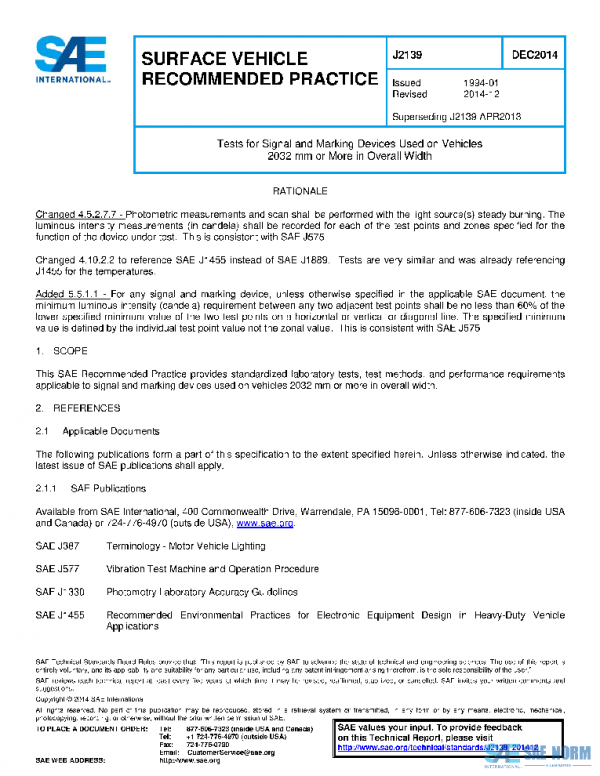 SAE J2139_201412 PDF
