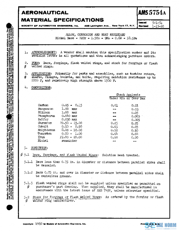 SAE AMS5754A PDF SAE AMS5754A PDF