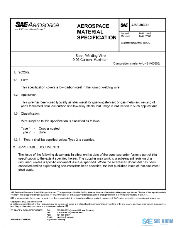 SAE AMS5030H PDF SAE AMS5030H PDF