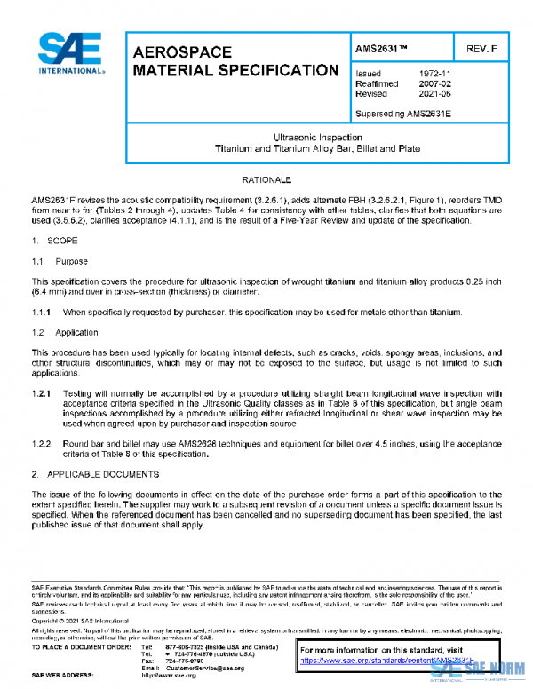 SAE AMS2631F PDF