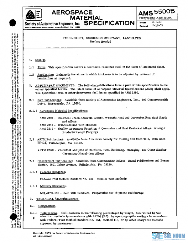 SAE AMS5500B PDF