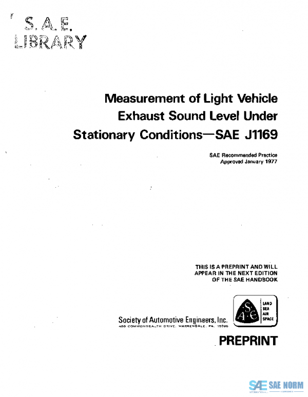 SAE J1169_197701 PDF
