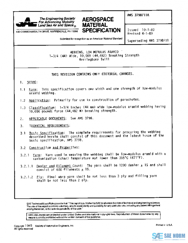 SAE AMS3798/11A PDF