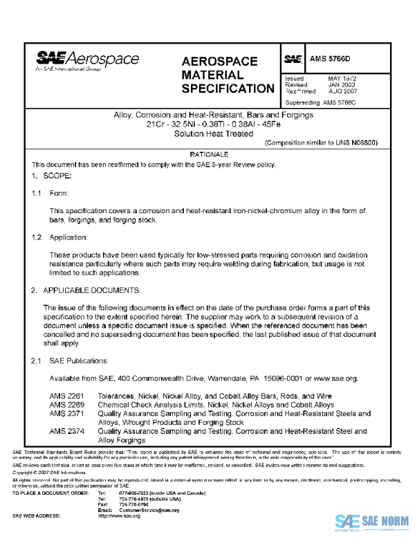 SAE AMS5766D PDF