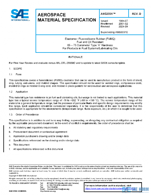 SAE AMS3331D PDF SAE AMS3331D PDF