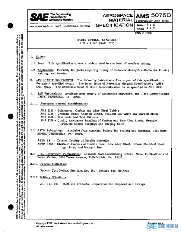 SAE AMS5075D PDF