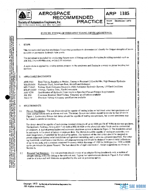 SAE ARP1185 PDF