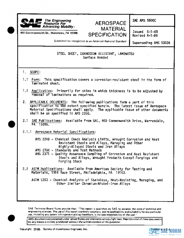 SAE AMS5500C PDF