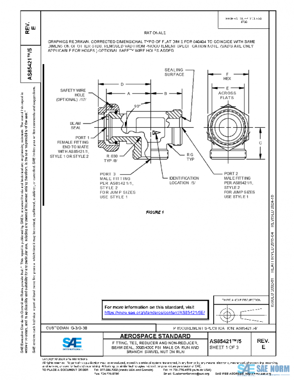 SAE AS85421/5E PDF SAE AS85421/5E PDF