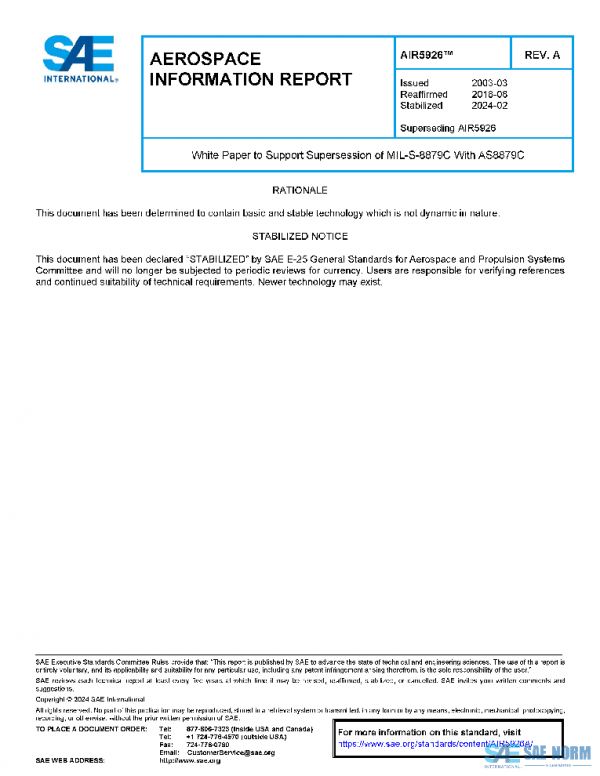 SAE AIR5926A PDF SAE AIR5926A PDF