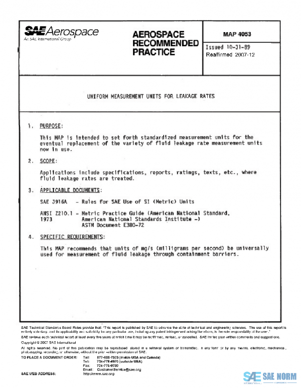 SAE MAP4053 PDF SAE MAP4053 PDF