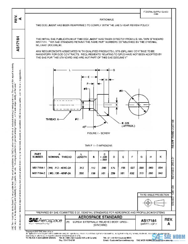 SAE AS17184A PDF SAE AS17184A PDF