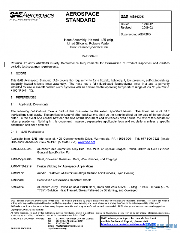 SAE AS5420E PDF SAE AS5420E PDF