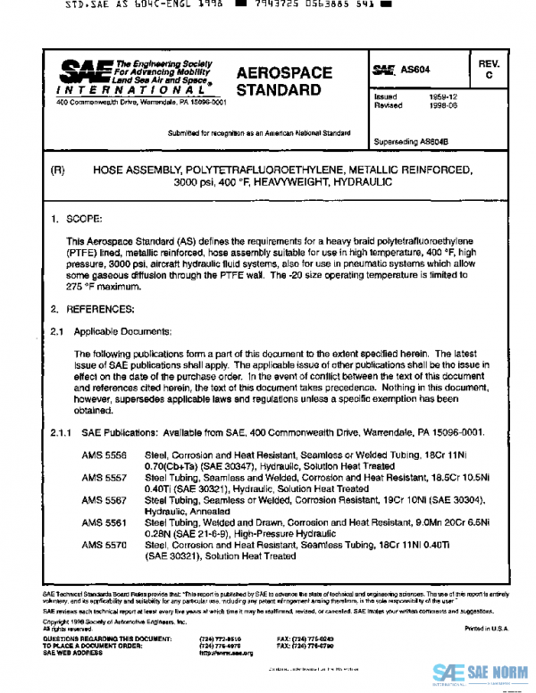 SAE AS604C PDF