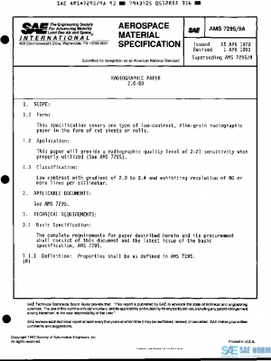 SAE AMS7295/9A PDF