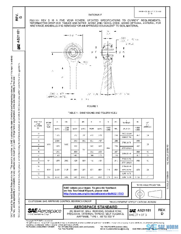 SAE AS21151D PDF SAE AS21151D PDF