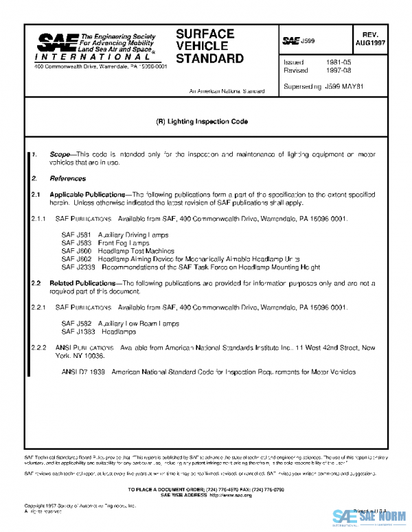 SAE J599_199708 PDF