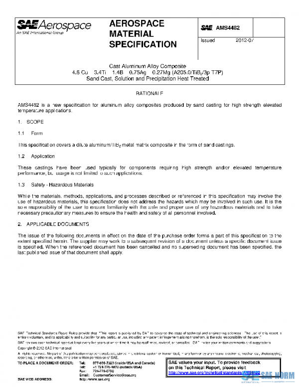 SAE AMS4482 PDF SAE AMS4482 PDF