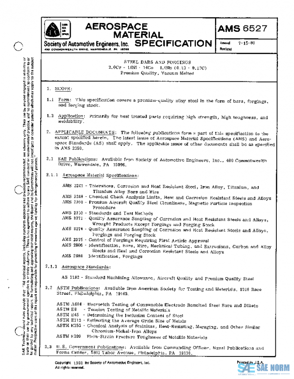 SAE AMS6527 PDF