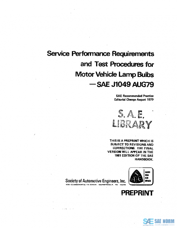 SAE J1049_197908 PDF SAE J1049_197908 PDF