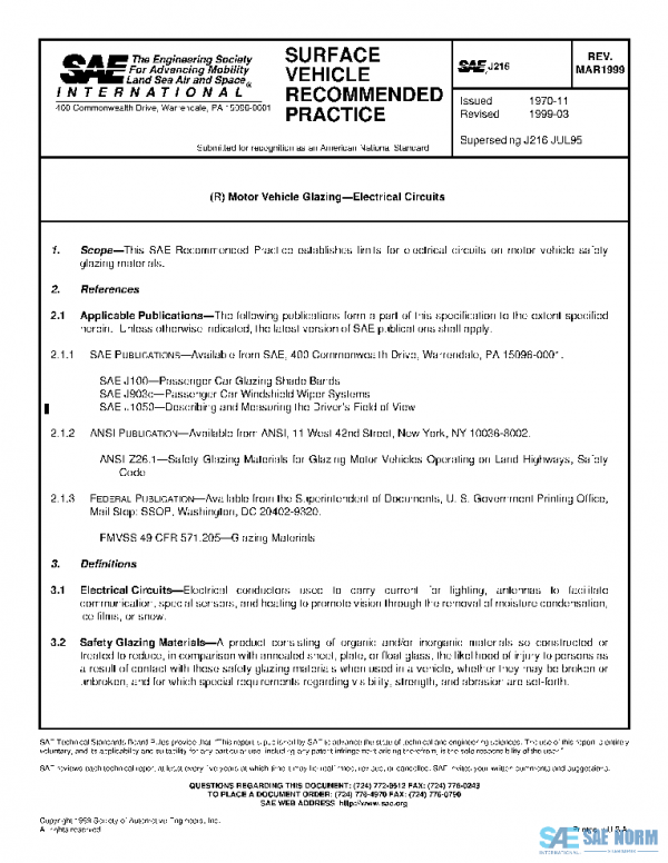 SAE J216_199903 PDF
