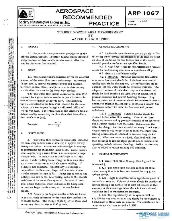 SAE ARP1067 PDF