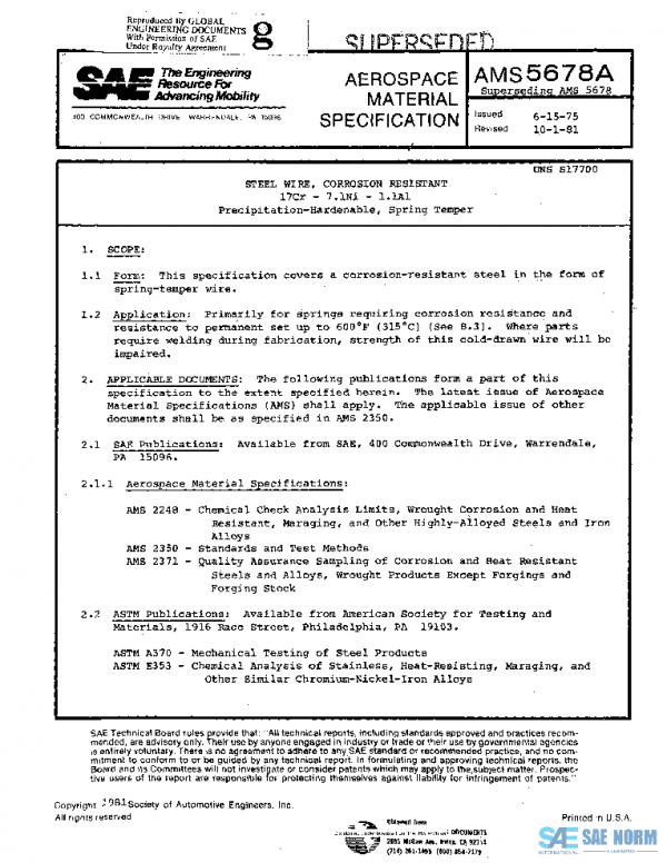 SAE AMS5678A PDF