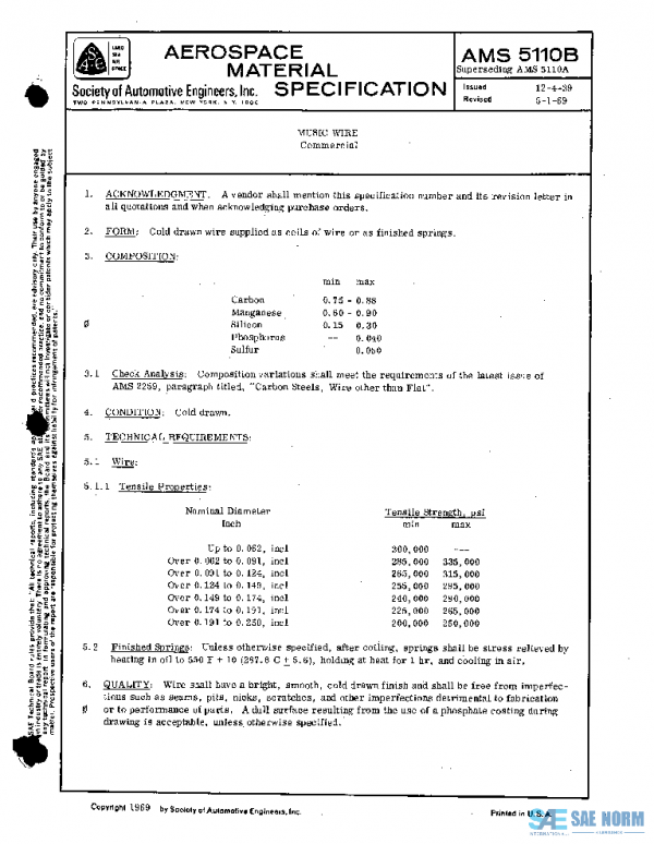 SAE AMS5110B PDF SAE AMS5110B PDF