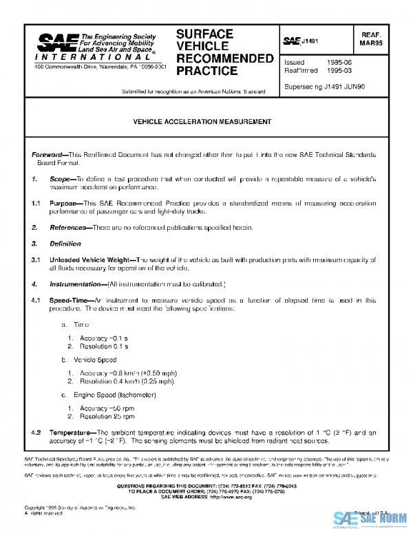 SAE J1491_199503 PDF SAE J1491_199503 PDF