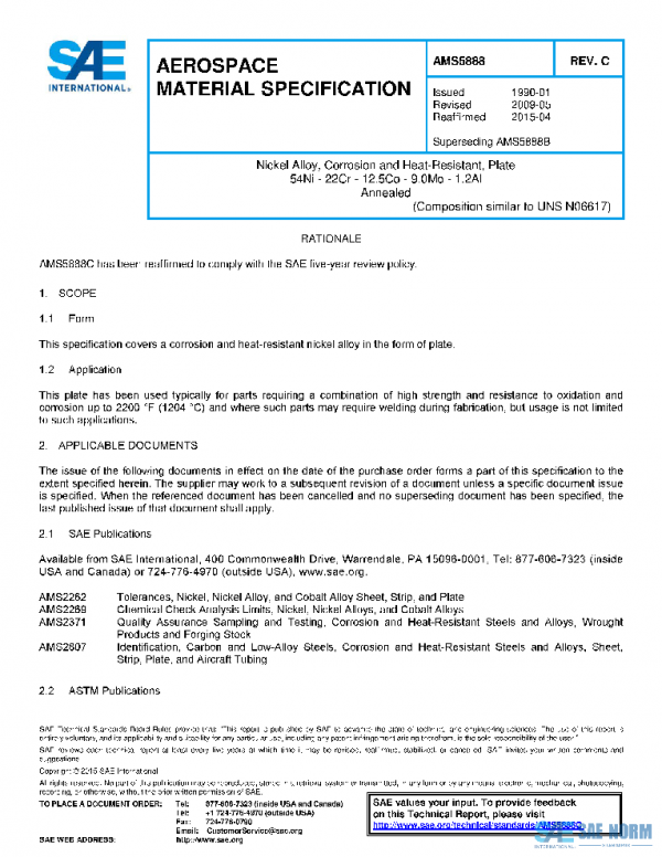 SAE AMS5888C PDF