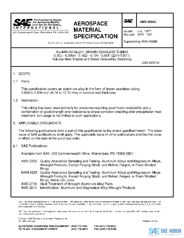 SAE AMS4068C PDF