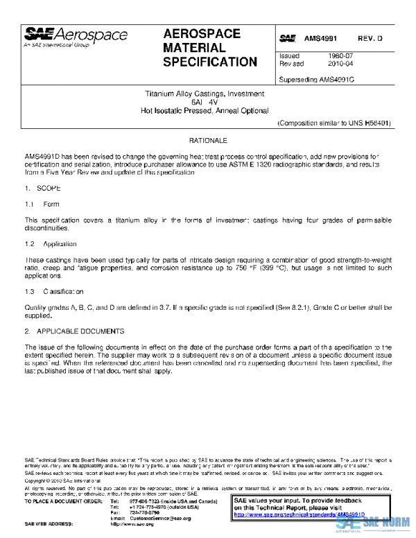 SAE AMS4991D PDF
