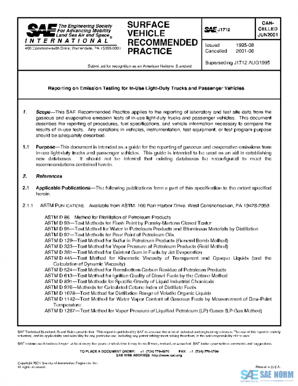 SAE J1712_200106 PDF
