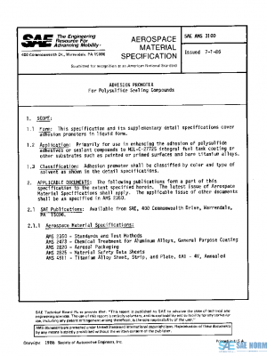 SAE AMS3100 PDF