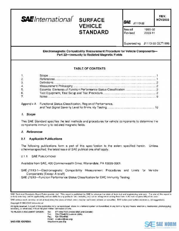 SAE J1113/22_200311 PDF SAE J1113/22_200311 PDF