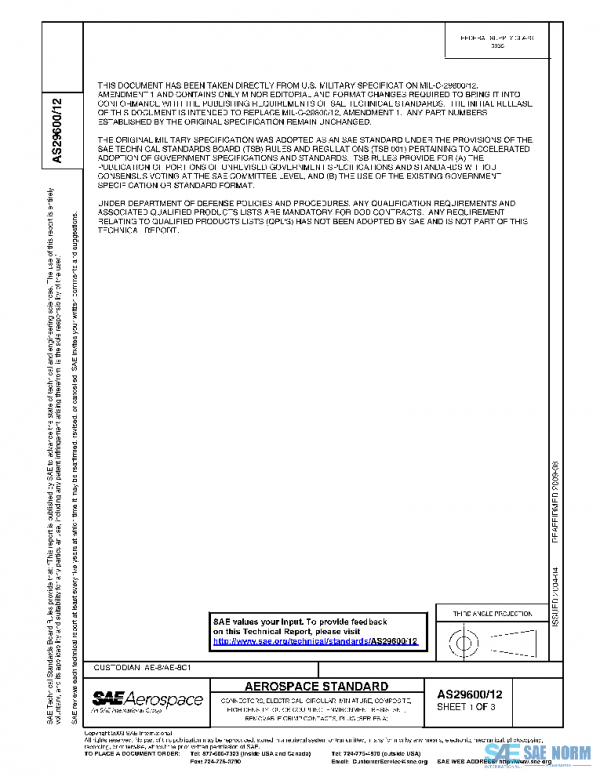 SAE AS29600/12 PDF