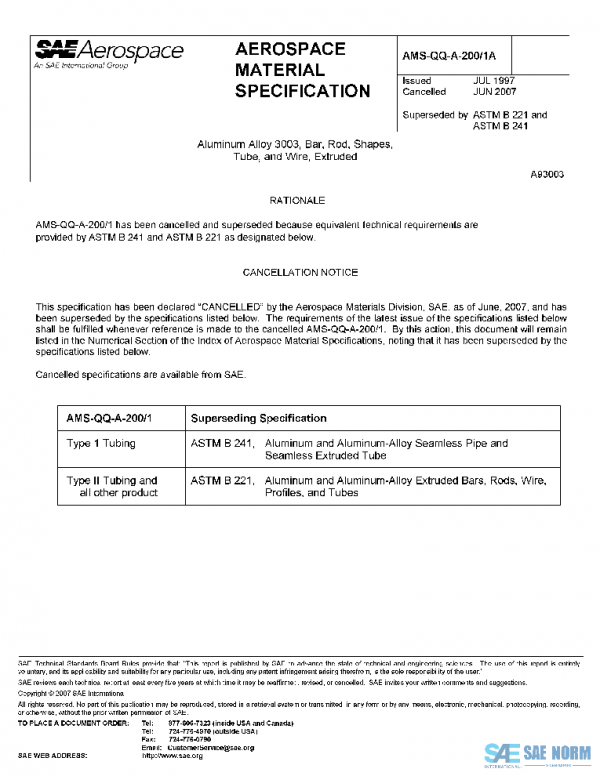 SAE AMSQQA200/1A PDF