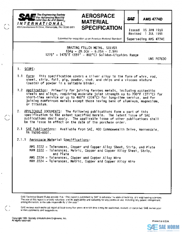 SAE AMS4774D PDF