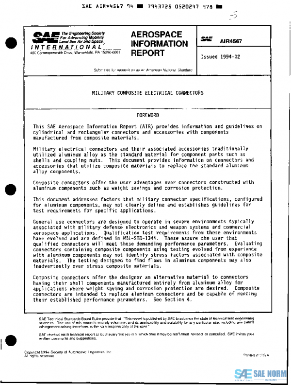 SAE AIR4567 PDF SAE AIR4567 PDF