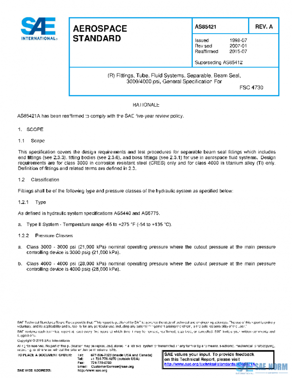 SAE AS85421A PDF