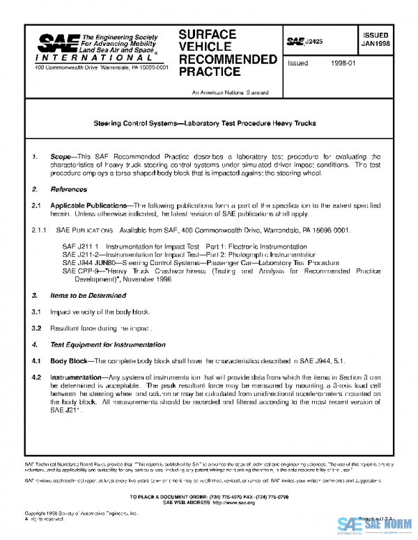 SAE J2425_199801 PDF