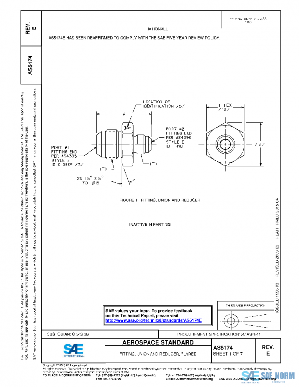 SAE AS5174E PDF SAE AS5174E PDF
