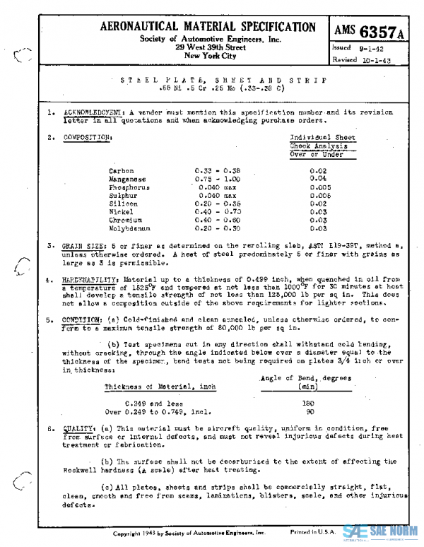 SAE AMS6357A PDF SAE AMS6357A PDF