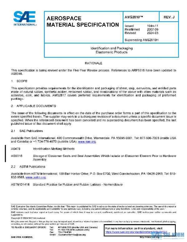 SAE AMS2810J PDF
